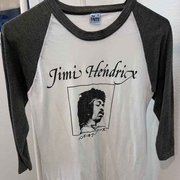 Vintage 1970s Jimi Hendrix Raglan 3/4 Sleeve Baseball Tee Small - Picture 1 of 13